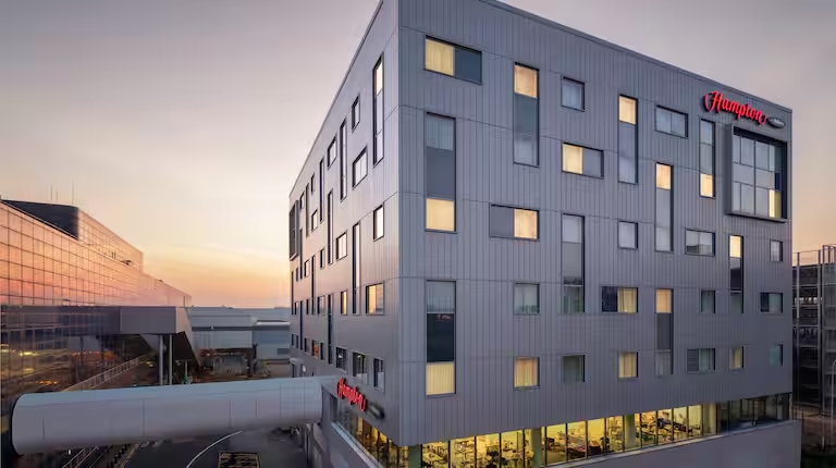 The Hampton by Hilton at London Gatwick, where coffee and networking start the visit